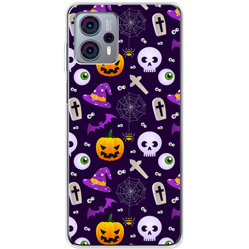 Чехол BoxFace Motorola G23 Halloween Purple Mood