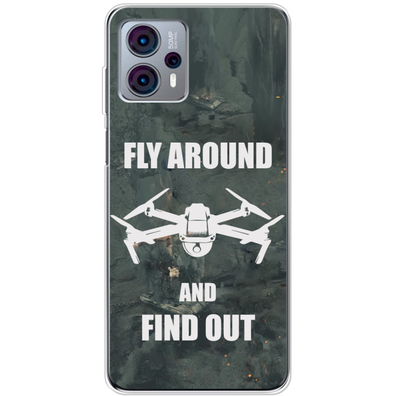 Чехол BoxFace Motorola G23 Дрон Fly Around