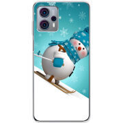 Чехол BoxFace Motorola G23 Skier Snowman