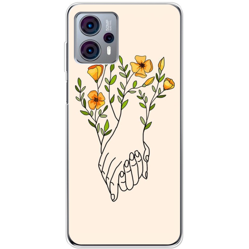 Чехол BoxFace Motorola G23 Flower Hands