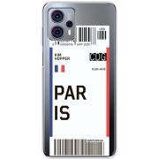 Прозрачный чехол BoxFace Motorola G23 Ticket Paris