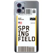 Прозрачный чехол BoxFace Motorola G23 Ticket Springfield