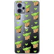 Прозрачный чехол BoxFace Motorola G23 Pattern Baby Yoda