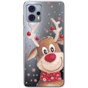 Прозрачный чехол BoxFace Motorola G23 Winter Deer