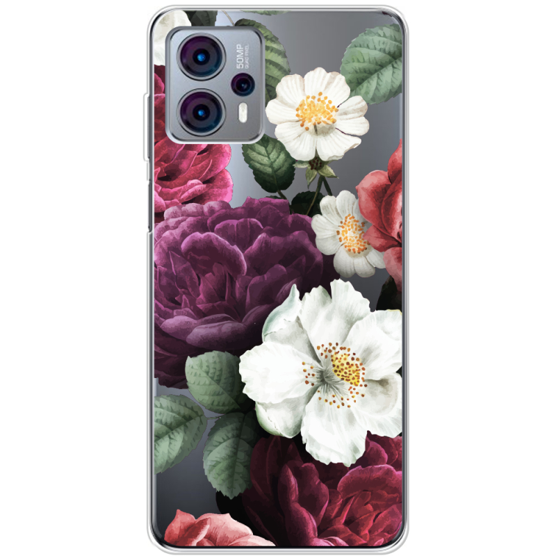 Прозрачный чехол BoxFace Motorola G23 Floral Dark Dreams