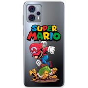 Прозрачный чехол BoxFace Motorola G23 Super Mario