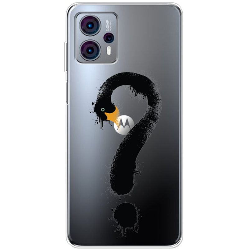 Прозрачный чехол BoxFace Motorola G23 Swan question