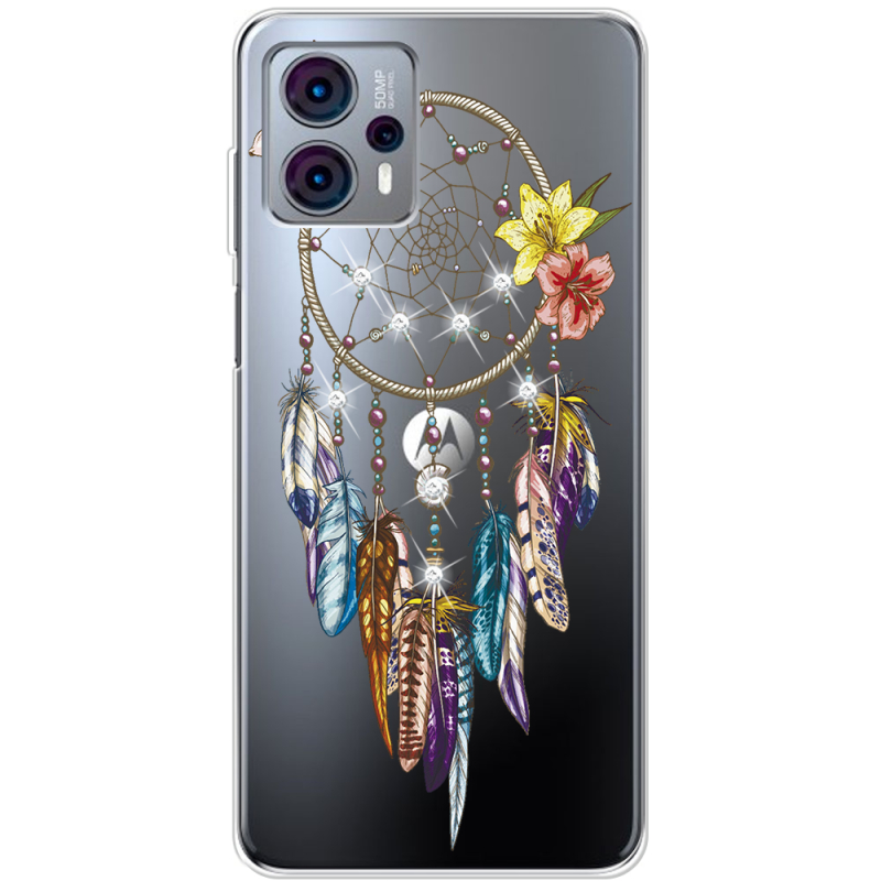 Чехол со стразами Motorola G23 Dreamcatcher