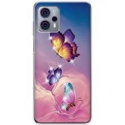 Чехол со стразами Motorola G23 Butterflies