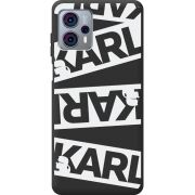 Черный чехол BoxFace Motorola G23 White Karl