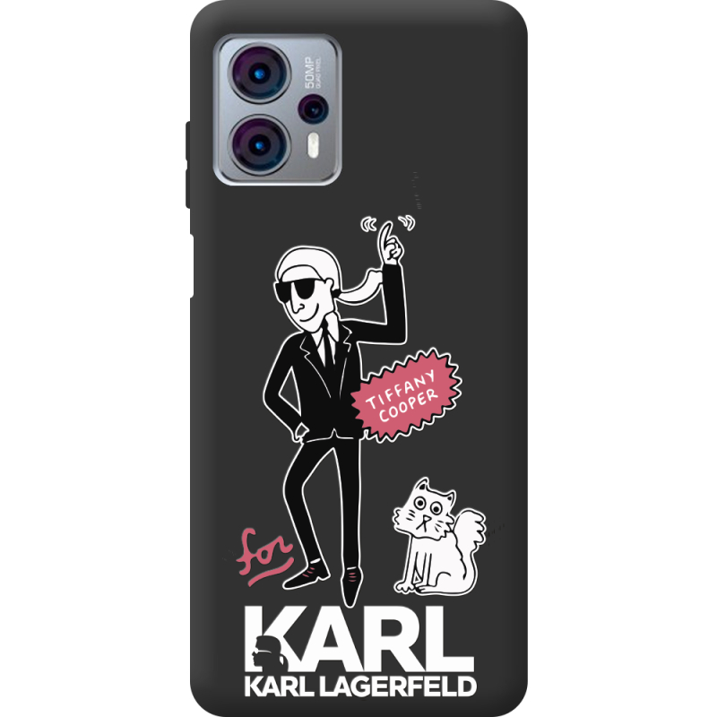 Черный чехол BoxFace Motorola G23 For Karl