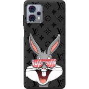 Черный чехол BoxFace Motorola G23 looney bunny