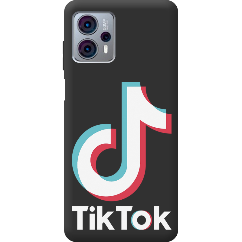 Черный чехол BoxFace Motorola G23 Tik Tok