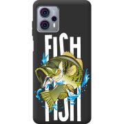 Черный чехол BoxFace Motorola G23 Fish