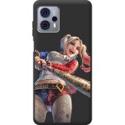 Черный чехол BoxFace Motorola G23 Happy Harley Quinn