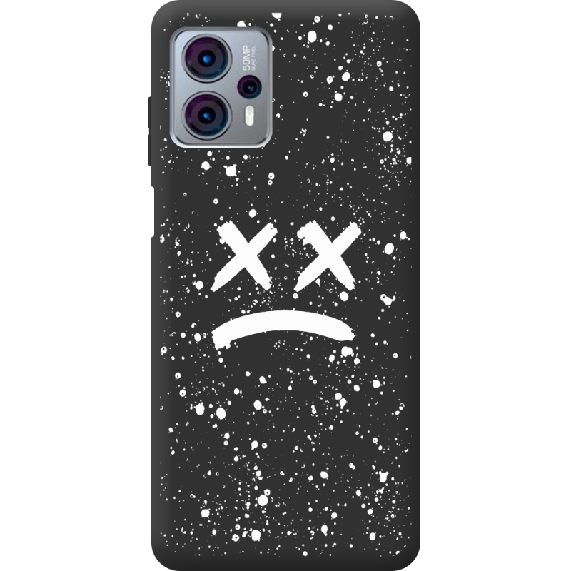 Черный чехол BoxFace Motorola G23 Sad Way