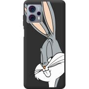 Черный чехол BoxFace Motorola G23 Lucky Rabbit