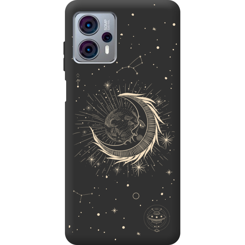 Черный чехол BoxFace Motorola G23 Moon