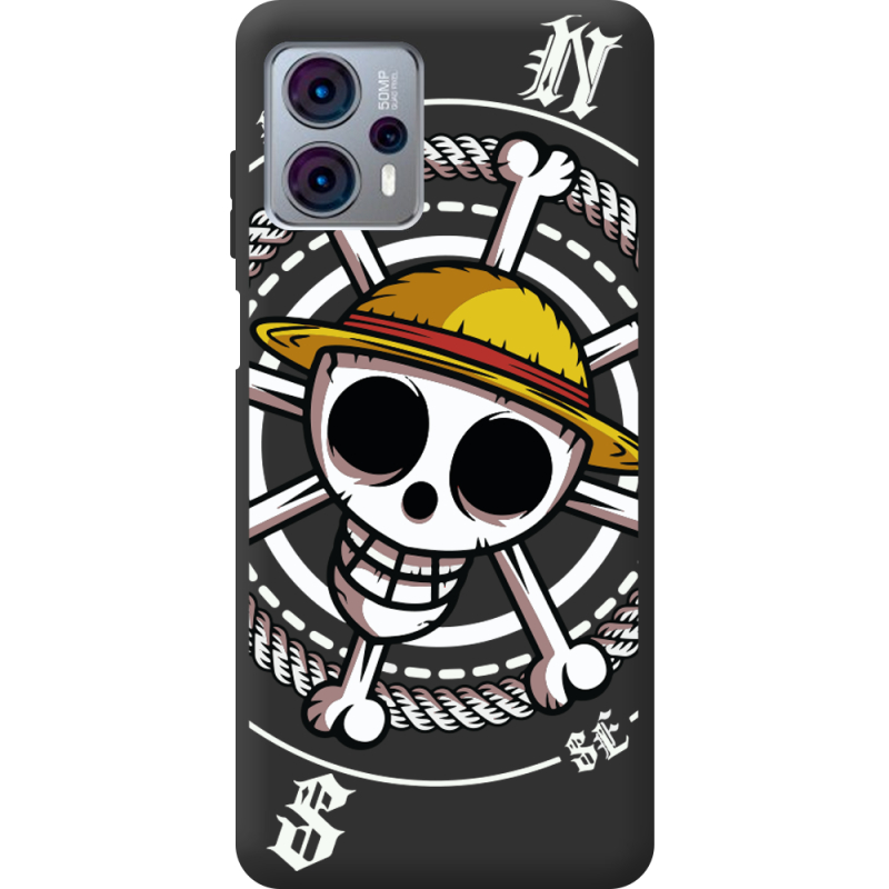 Черный чехол BoxFace Motorola G23 One Piece Компас