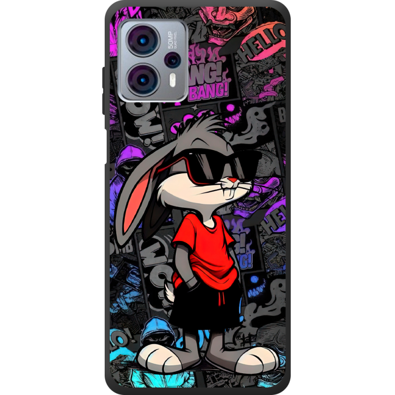 Черный чехол BoxFace Motorola G23 Малий вухань