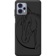 Черный чехол BoxFace Motorola G23 Horse