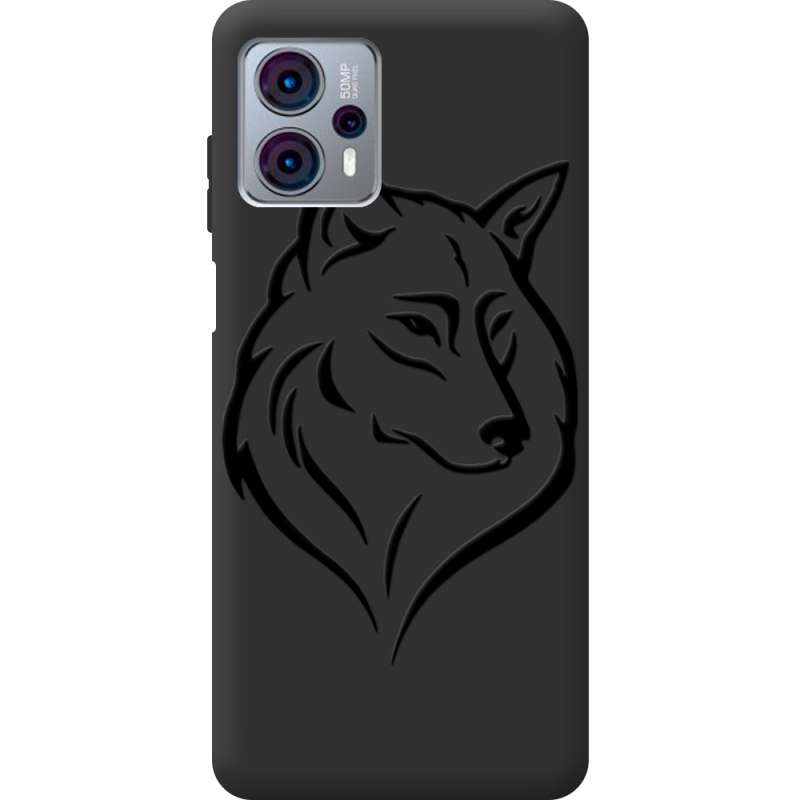 Черный чехол BoxFace Motorola G23 Wolf