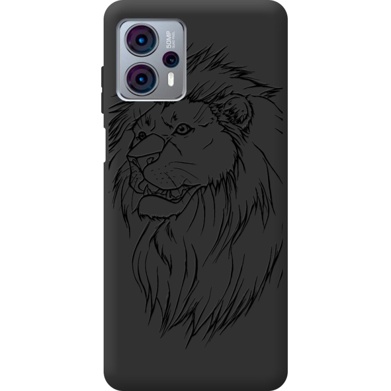 Черный чехол BoxFace Motorola G23 Lion