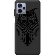 Черный чехол BoxFace Motorola G23 Owl