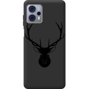 Черный чехол BoxFace Motorola G23 Deer