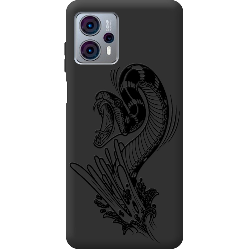 Черный чехол BoxFace Motorola G23 Snake