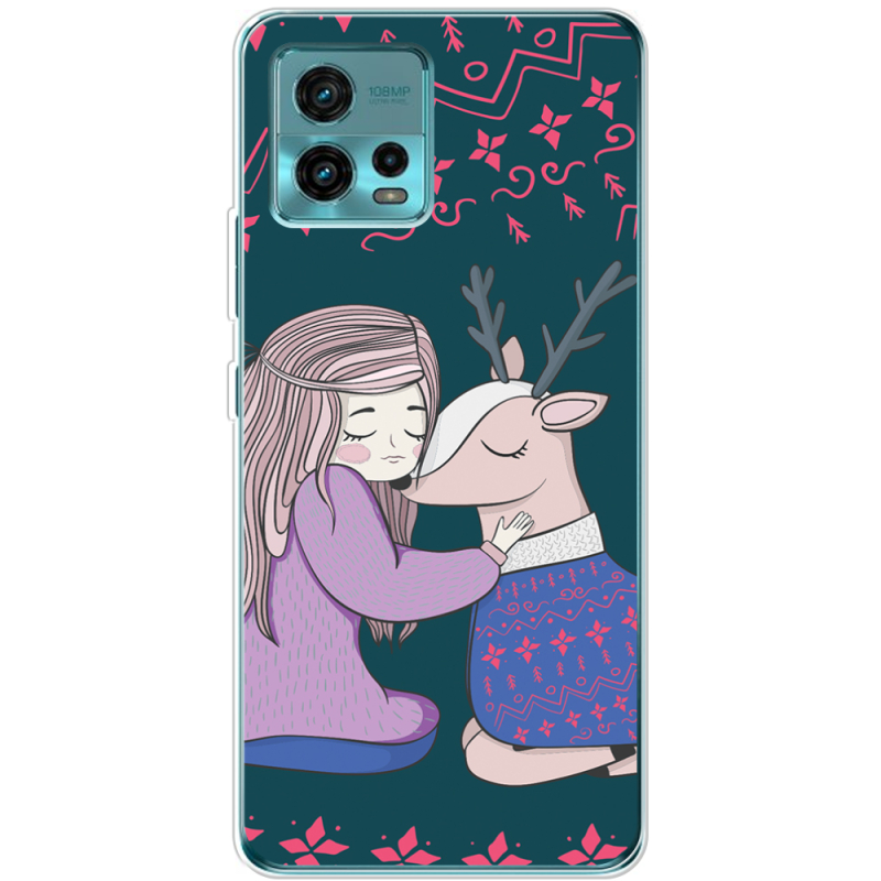 Чехол BoxFace Motorola G72 Girl and deer