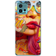 Чехол BoxFace Motorola G72 Yellow Girl Pop Art
