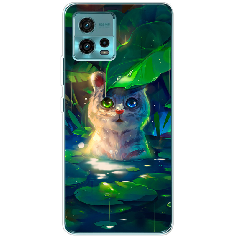 Чехол BoxFace Motorola G72 White Tiger Cub