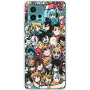 Чехол BoxFace Motorola G72 Anime Stickers