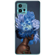 Чехол BoxFace Motorola G72 Exquisite Blue Flowers