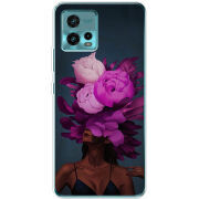 Чехол BoxFace Motorola G72 Exquisite Purple Flowers