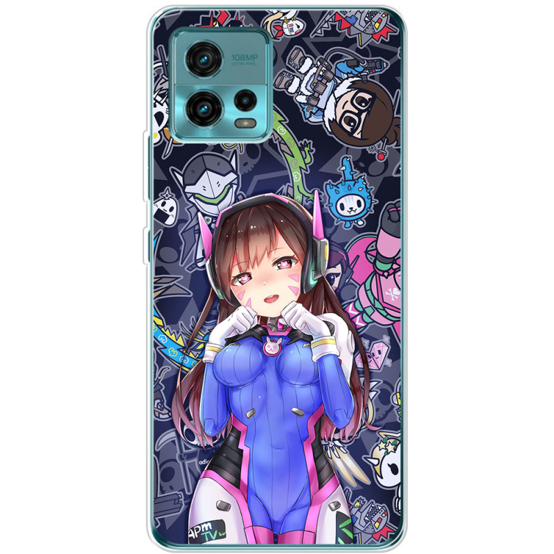 Чехол BoxFace Motorola G72 Overwatch D.VA