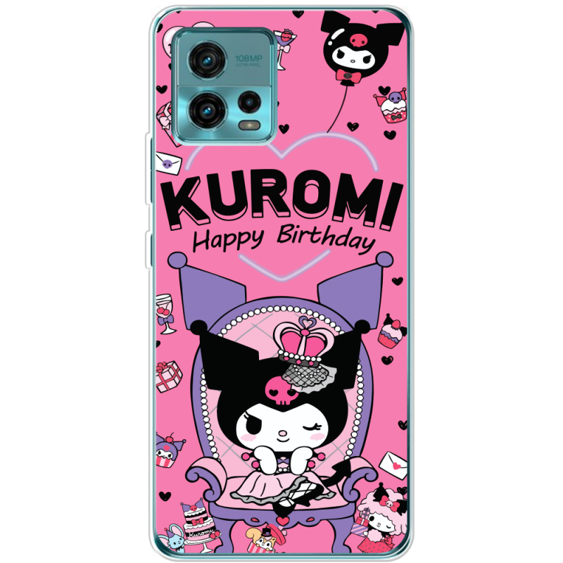 Чехол BoxFace Motorola G72 День народження Kuromi