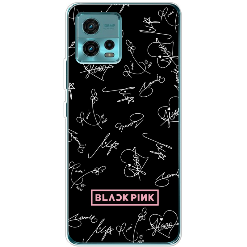 Чехол BoxFace Motorola G72 Blackpink автограф