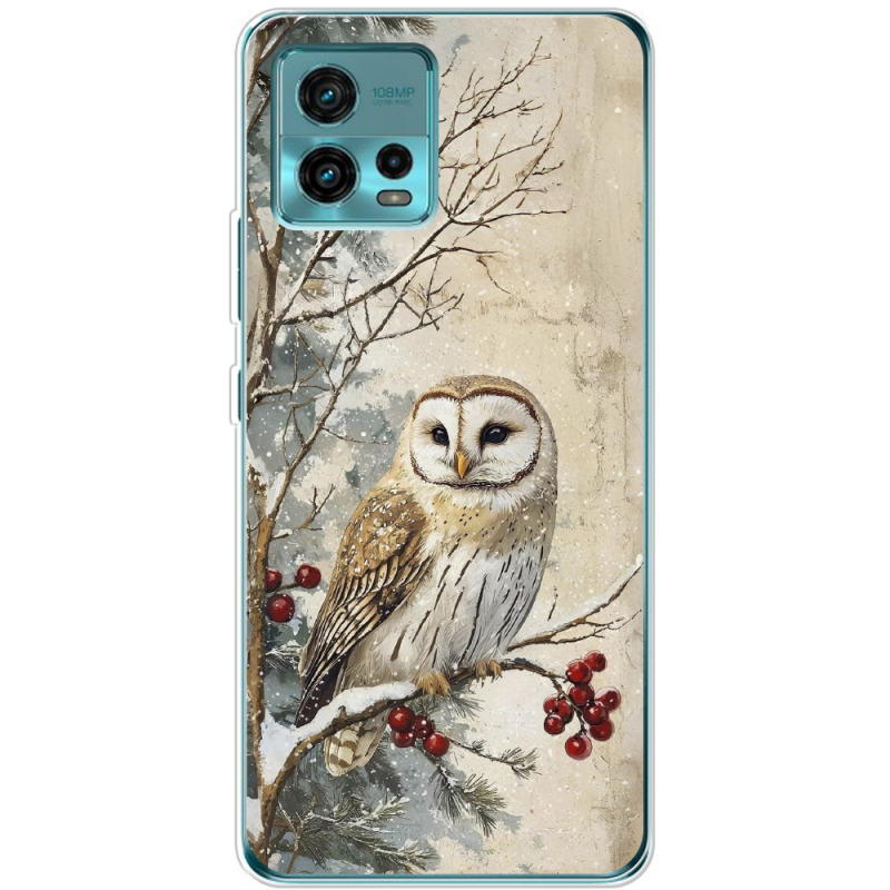 Чехол BoxFace Motorola G72 Christmas Owl