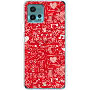 Чехол BoxFace Motorola G72 Happy Valentines