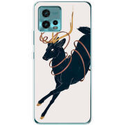 Чехол BoxFace Motorola G72 Black Deer