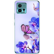 Чехол BoxFace Motorola G72 Orchids and Butterflies