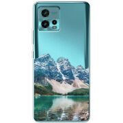 Прозрачный чехол BoxFace Motorola G72 Blue Mountain