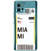 Прозрачный чехол BoxFace Motorola G72 Ticket Miami