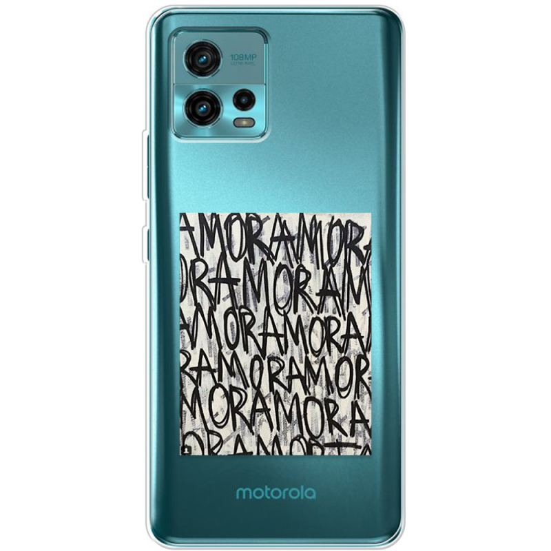 Прозрачный чехол BoxFace Motorola G72 Amor Amor