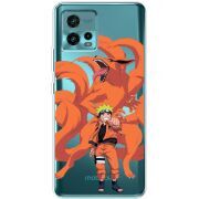 Прозрачный чехол BoxFace Motorola G72 Naruto and Kurama