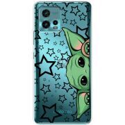 Прозрачный чехол BoxFace Motorola G72 Baby Yoda