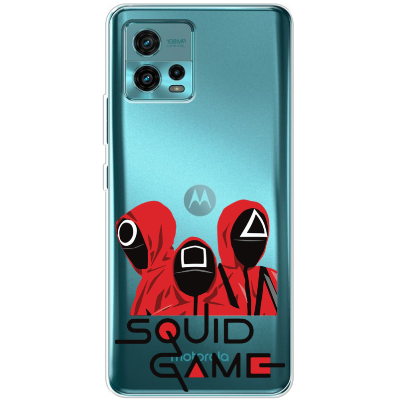 Прозрачный чехол BoxFace Motorola G72 siquid game люди в красном