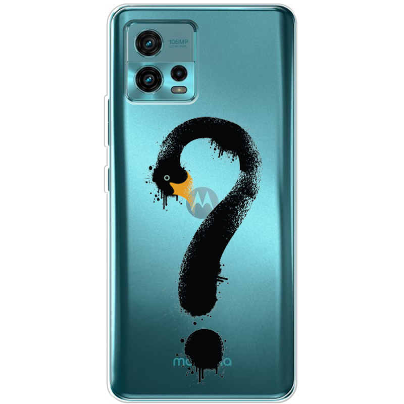 Прозрачный чехол BoxFace Motorola G72 Swan question